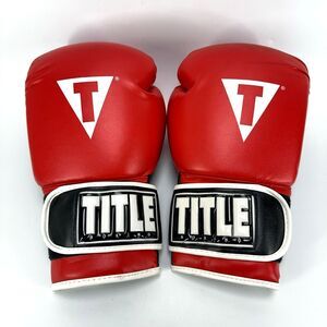 Title Boxing Classic Red 14 Oz 36 Boxing Gloves -  Max Hook and Loop Training